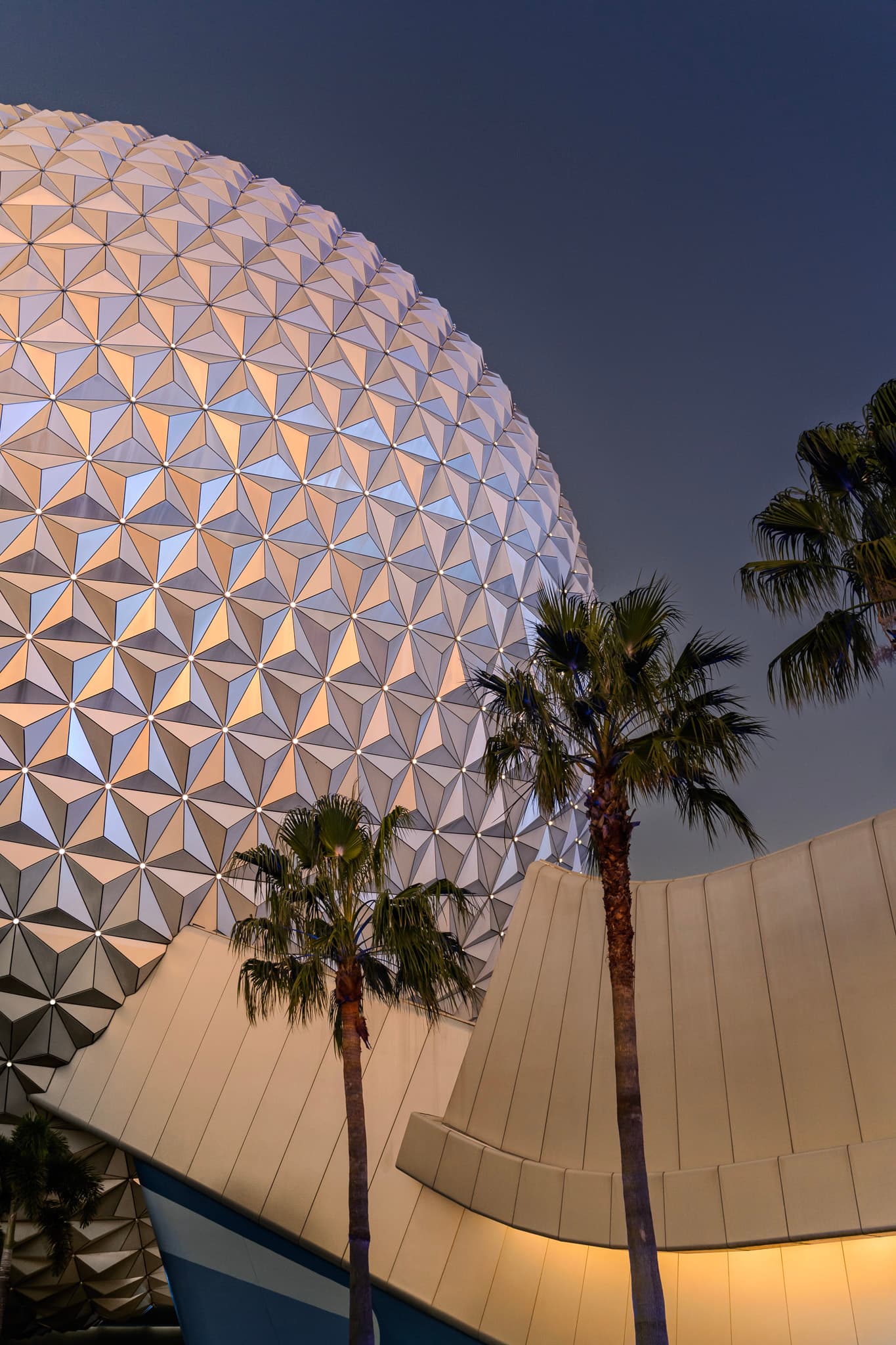 Spaceship Earth at Dusk