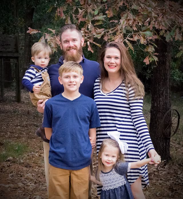 The Rickaby family in 2018