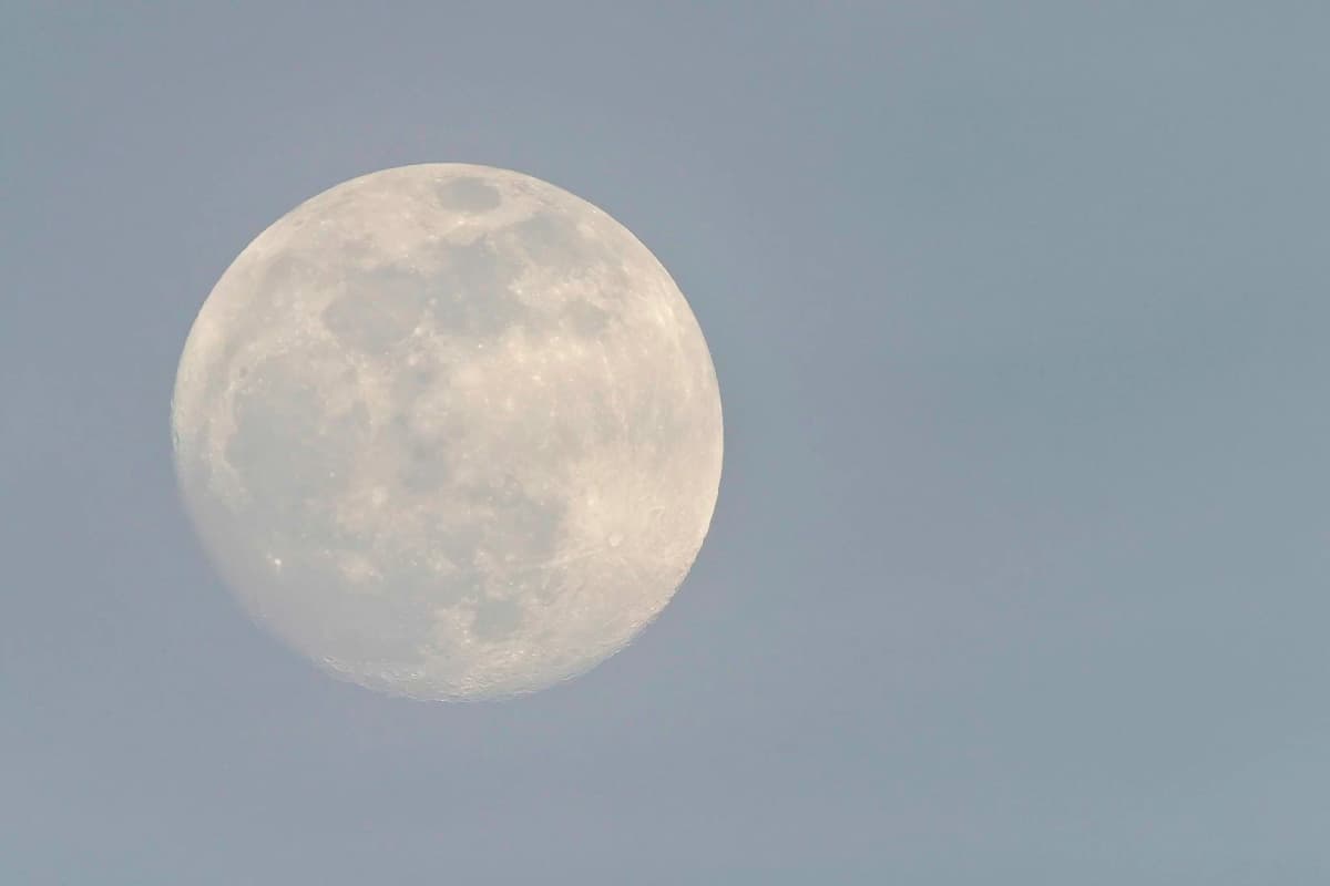 Practice moon photo cropped and edited in ON1. f/6.3, 1/125 sec, ISO 100, 600mm
