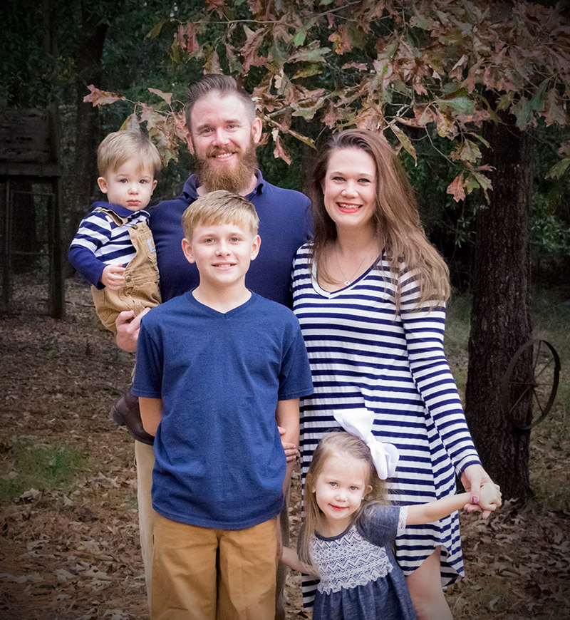 The Rickaby family in 2018