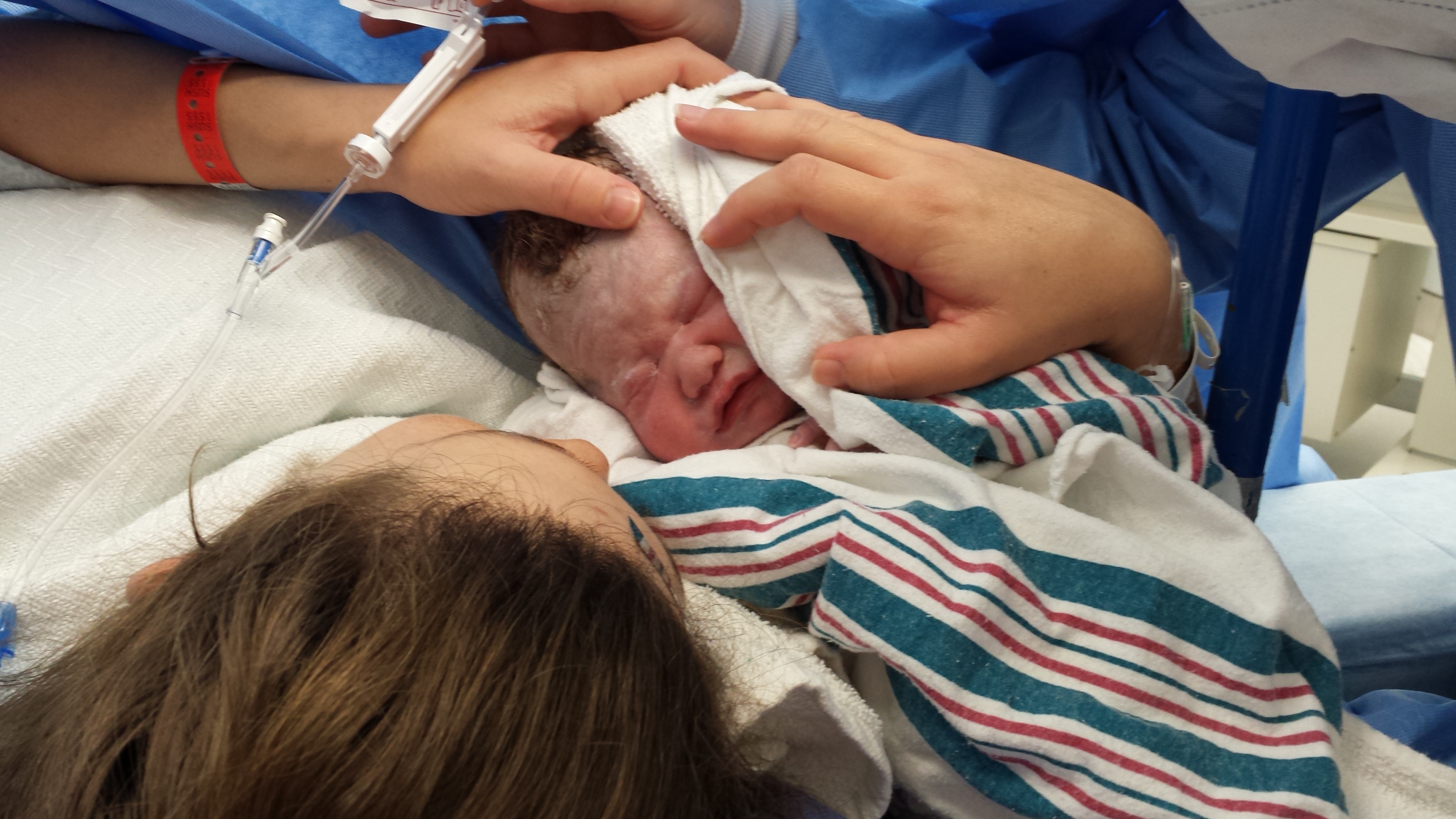 Tara meeting Chloe for the first time in the operating room